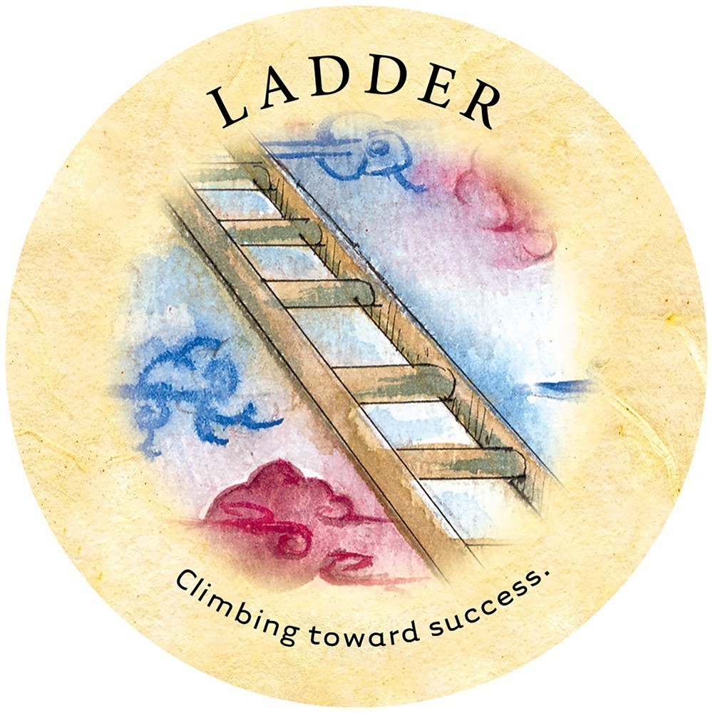 ladder card from tea leaf fortune cards