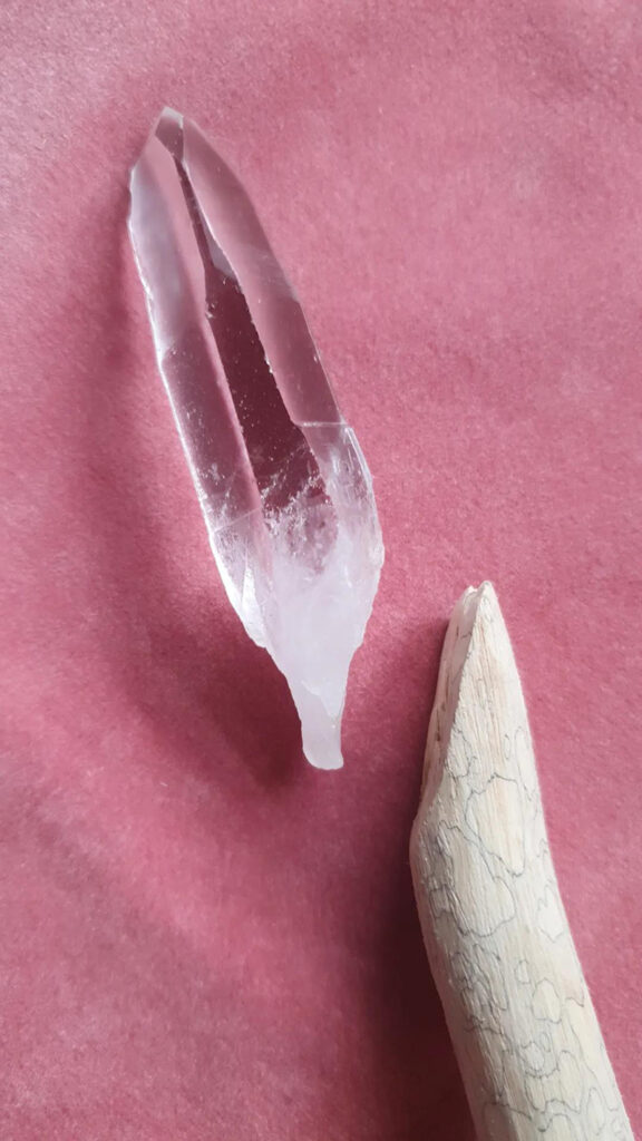 Lemurian quartz crystal point from Park Rose Crystals