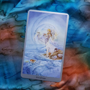 five of cups from shadowscapes tarot by stephanie pui-mun law