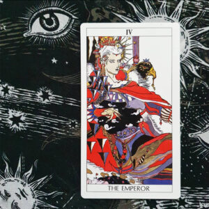 A photo of the Emperor card by Yoshitaka Amano