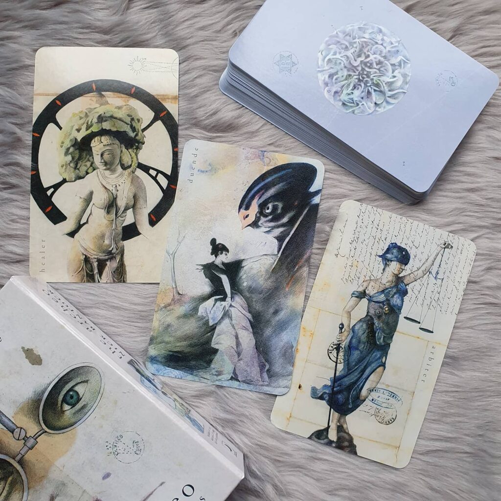 A photo of cards
