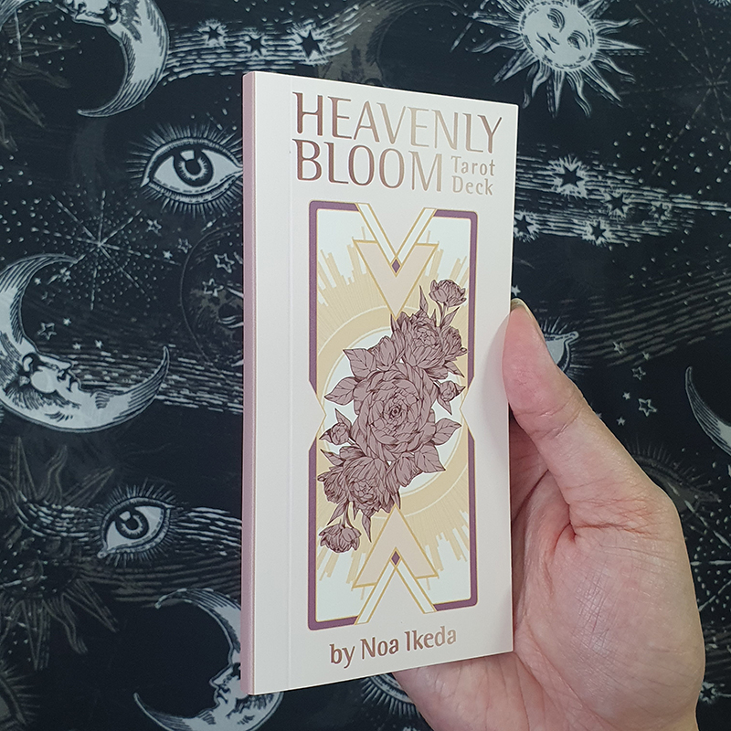 The cover of the guidebook for Noa Ikeda's Heavenly Bloom Tarot Deck. 