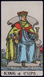 the king of cups from the rider waite smith tarot