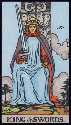 king of swords from the rider waite smith tarot