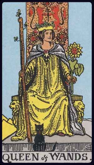 queen of wands from the rider waite smith tarot