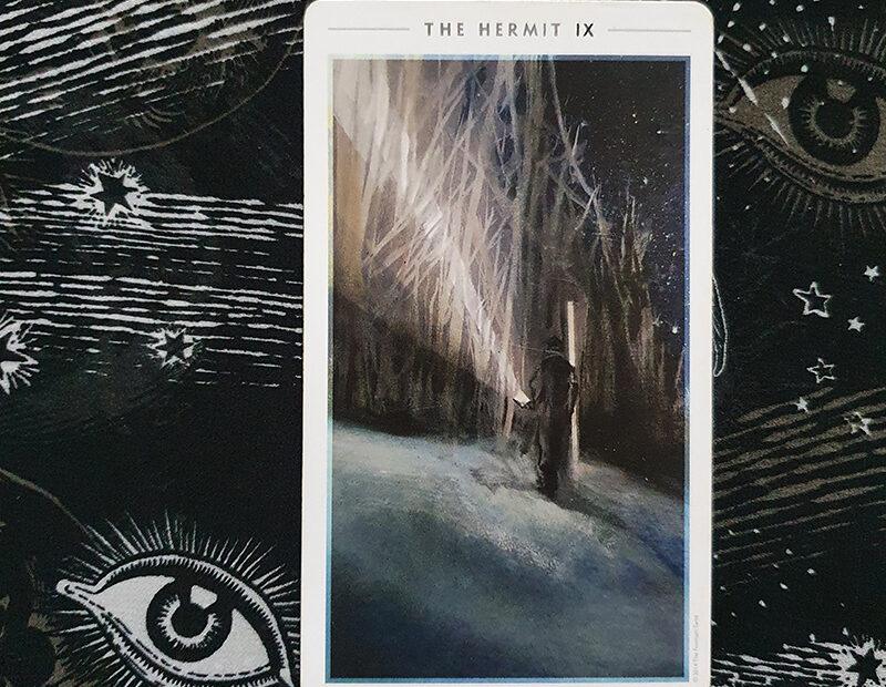 The Hermit card from the Fountain Tarot