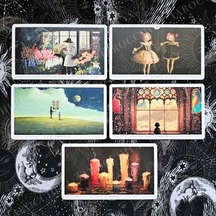 A photo of love tarot reading Heart Mender by El Tarocchi
