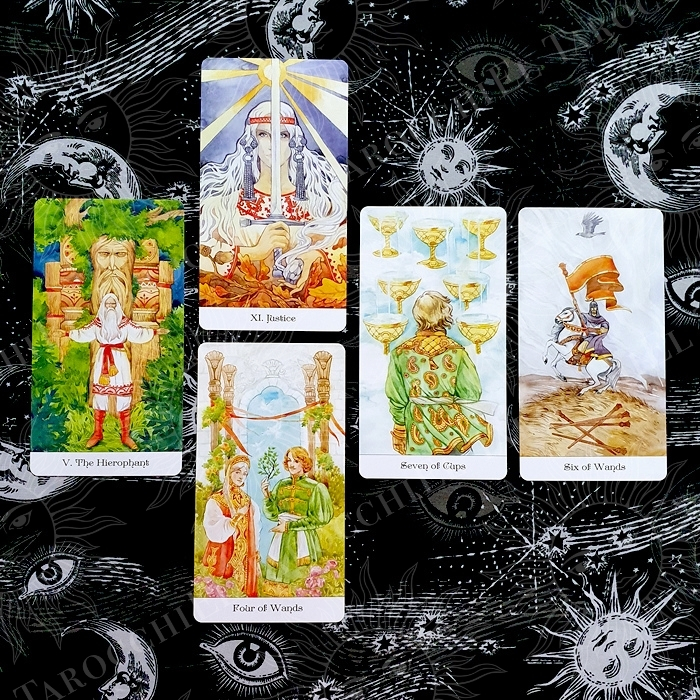 A photo of love tarot reading Heart Opener by El Tarocchi